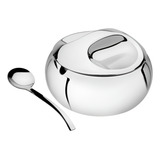 Kit Farinheira Pá Tramontina Serviço Em Aço Inox 13 5cm 2 Pç