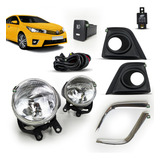 Kit Farol Aux Milha Corolla 2014 2015 2016 2017 Mold Cromada