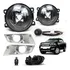 Kit Farol Auxiliar De Milha Moldura Prata Ranger 2016 A 2019