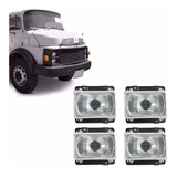 Kit Farol Caminhão 1313 1113 1524 1513 2019 Cara Preta 4 Pçs