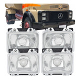 Kit Farol Caminhão 1313 1113 1524 2019 1513 Cara Preta Vidro