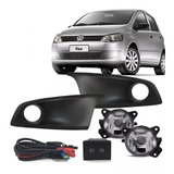 Kit Farol De Milha Fox 2010 2011 2012 2013 Moldura Preta