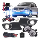 Kit Farol De Milha Fox 2014 Moldura Cromada Kit Xenon 6k