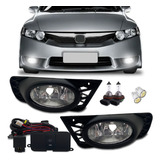 Kit Farol De Milha Honda New Civic 2009 2010 2011 Brindes