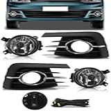 Kit Farol De Milha Neblina Gol Voyage G7 2016 A 2018 Friso Cromado