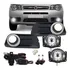 Kit Farol De Milha Palio Fire Economy 2015 + Moldura Cromo