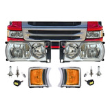 Kit Farol Lanterna Compatível Scania S5 Série 5 Led Lampadas