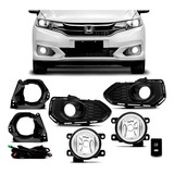 Kit Farol Milha Auxiliar Honda Fit 2018 2019 Botão Original
