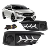 Kit Farol Milha Auxiliar Led Drl Honda Civic 2020 2021 2022