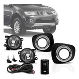 Kit Farol Milha Dakar 2011 12 2013 Com Grade Moldura Cromada