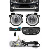Kit Farol Milha Fiat Argo Botão Modelo Original Kit Led
