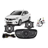 Kit Farol Milha Fiat Argo Botão Original Super Led 2022 2023