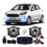 Kit Farol Milha Ford Ka 2018 / 2019 Bt Mod Orig+ Xênon 6000k