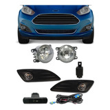 Kit Farol Milha Ford New Fiesta 2013 2014 2015 Botão Painel