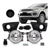 Kit Farol Milha Moldura L200 2011 2012 2013 A 2016 2017 2018