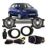 Kit Farol Milha Neblina Ford Ká 2015 Até 2018