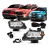 Kit Farol Milha Neblina Full Led Fiat Fastback Botão Touch