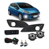 Kit Farol Milha Neblina New Fiesta Bt Orig Lamp Super Led