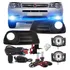 Kit Farol Milha Palio Fire Economy Mold Preta + Xênon 8000k
