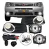 Kit Farol Milha Palio Fire Economy Moldura Cromo + Super Led