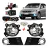 Kit Farol Neblina Gol G5 Moldura. Cromo + Xenon 8k