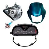 Kit Farol Nx4 Falcon Lâmpada Carenagem Painel Aranha
