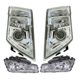Kit Farol Principal Volvo Fh Led Com Auxiliar 2010 Até 2014