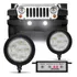 Kit Farol Redondo Com 1 Kit Vermelho, 1 Amarelo E 1 Branco