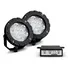 Kit Farol Redondo Power Led Safety Car Estrobo Super Branco