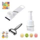 Kit Fatiador Triturador Descascador Frutas Verduras Legumes