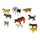 Kit Fazenda 10 Miniatura Animal Cavalo
