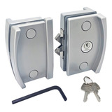 Kit Fechadura Al 3530 3534 P Porta De Correr De Vidro Cor Cinza