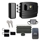 Kit Fechadura Eletronica Agl Ultra Card Preta 30 Tag Extras