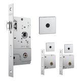 Kit Fechadura Porta Pivotante 2 Fechaduras Aux Tetra Inox