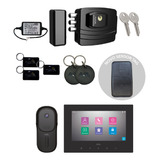 Kit Fechadura Ultra Carg Aber Tag Vídeo Porteiro Vp7 Plus