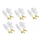 Kit Fecho Plástico Para Porta Sanfonada Com Parafusos
