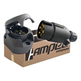 Kit Femea Macho Tomada Plug Elétrica Reboque Carretinha 6p