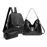 Kit Feminino Bolsa Mochila