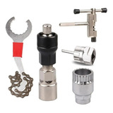 Kit Ferramenta Bike Extrator De Pedivela Cassete E Corrente