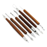 Kit Ferramenta Escultura Modelagem Argila Clay Ceramica 6pçs