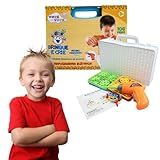 Kit Ferramenta Infantil Parafusadeira De Brinquedo De Montar Educativo 106 Peças Menino Menina Engenheiro