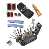 Kit Ferramenta Reparo Bike Remendo Chaves Pneu Corrente D280
