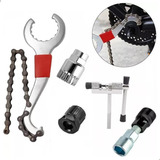 Kit Ferramentas Chave Extrator Mov central E Catraca Bike