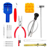 Kit Ferramentas Conserto Relojoeiro 16 Pçs Saca Ponteiros