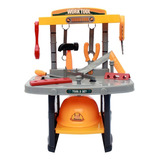 Kit Ferramentas Infantil Bancada Oficina Com 54 Peças Brinquedo Criança Didático Importway Bw033