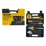 Kit Ferramentas Maleta Basicas Com 7 Pecas Cor Preto amarelo