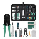 Kit Ferramentas Manutenção De Rede Lan Ethernet Testador
