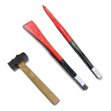 Kit Ferramentas Marreta 1kg Ponteiro Talhadeira Oferta