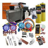 Kit Ferramentas P Refrigeração Ar Condicionado 2 Manifolds