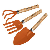 Kit Ferramentas Para Jardim Tramontina Pazinha Ancinho Garfo